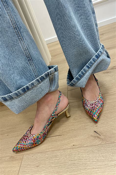 slingback multicolor